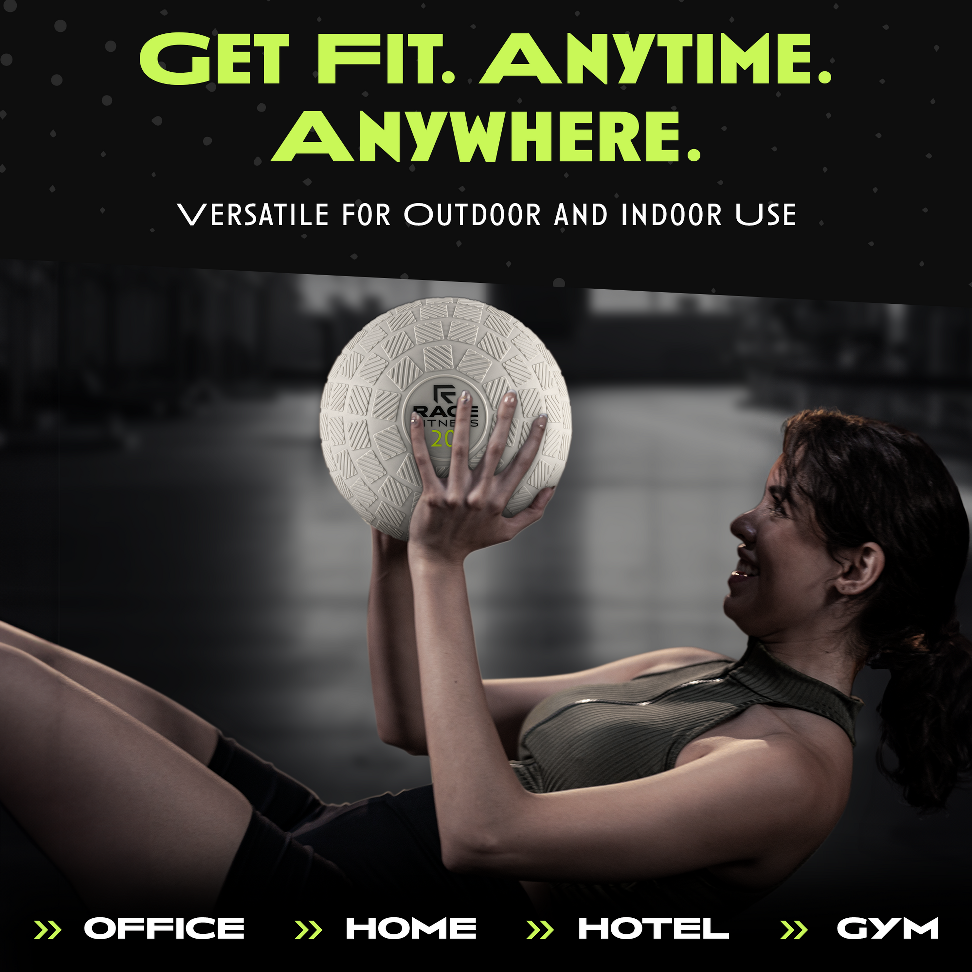 Rage Fitness Slam Ball - Ultimate Workout Companion - Korvel