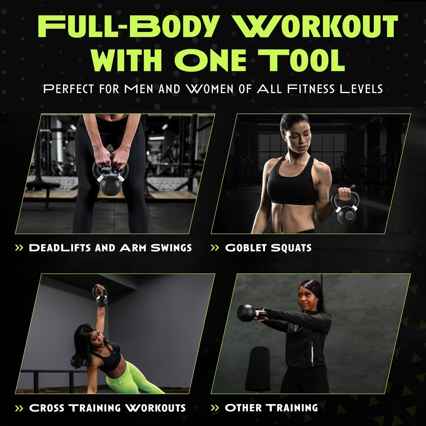 Premium Single-Cast Iron Kettlebell for Strength Training - Korvel