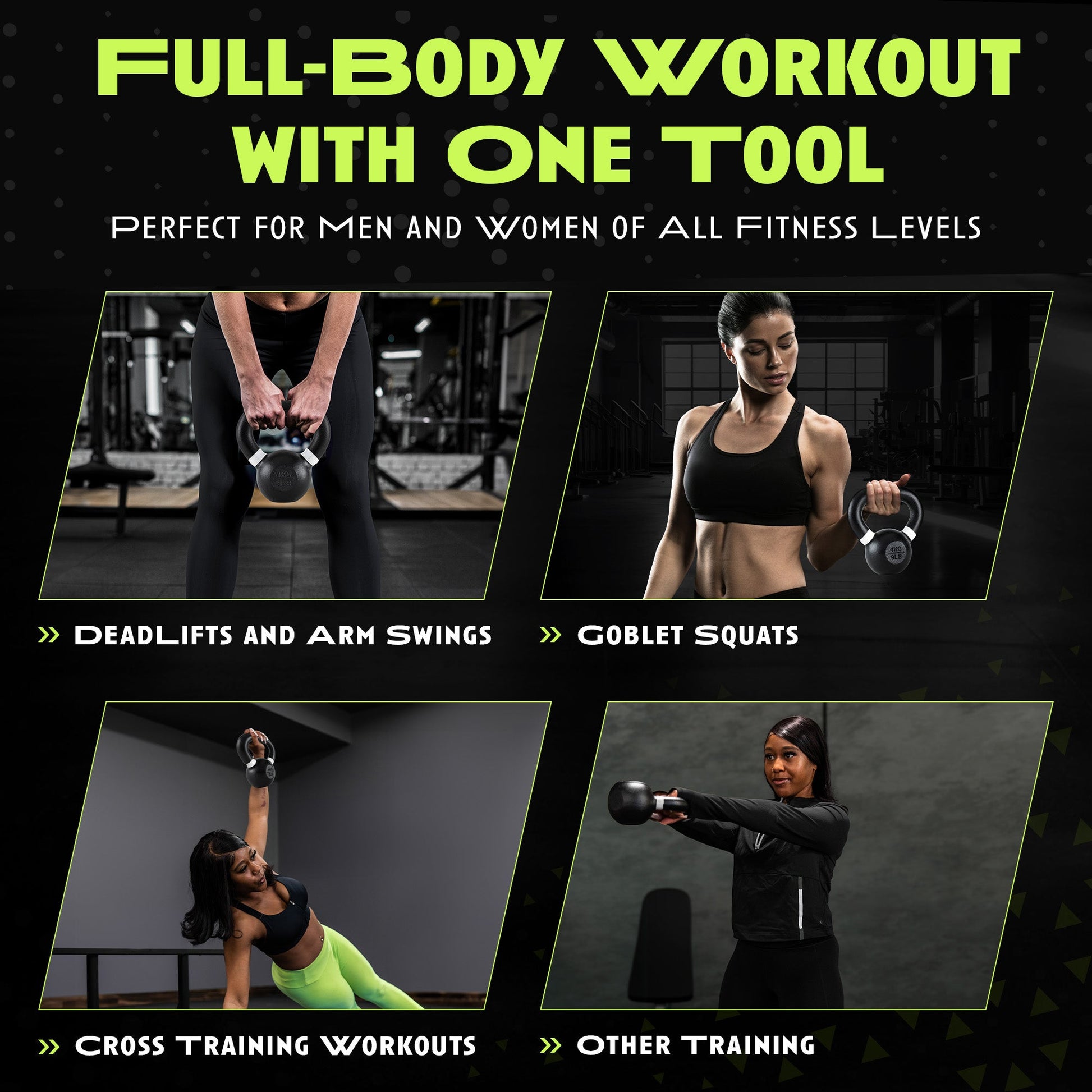 Premium Single-Cast Iron Kettlebell for Strength Training - Korvel