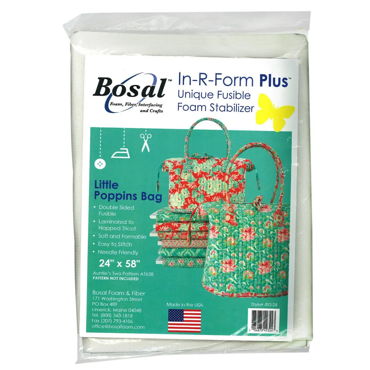Bolsa Little Poppins Fusible Doble Cara In R Form