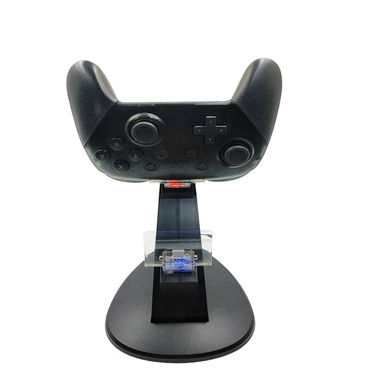 LED Light Indicator Dual USB Controller Charger Charging Dock Station Stand Cradle for Nintend Switch Pro Controller NS Gamepad - Korvel