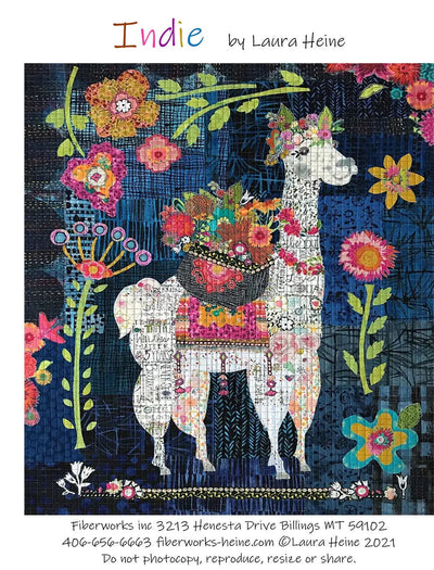 Indie Llama Collage Sewing Pattern by Laura Heine