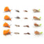 Ultimate Trout Fly Collection - 16 Essential Dry and Nymph Flies for Tandem Fishing - Korvel