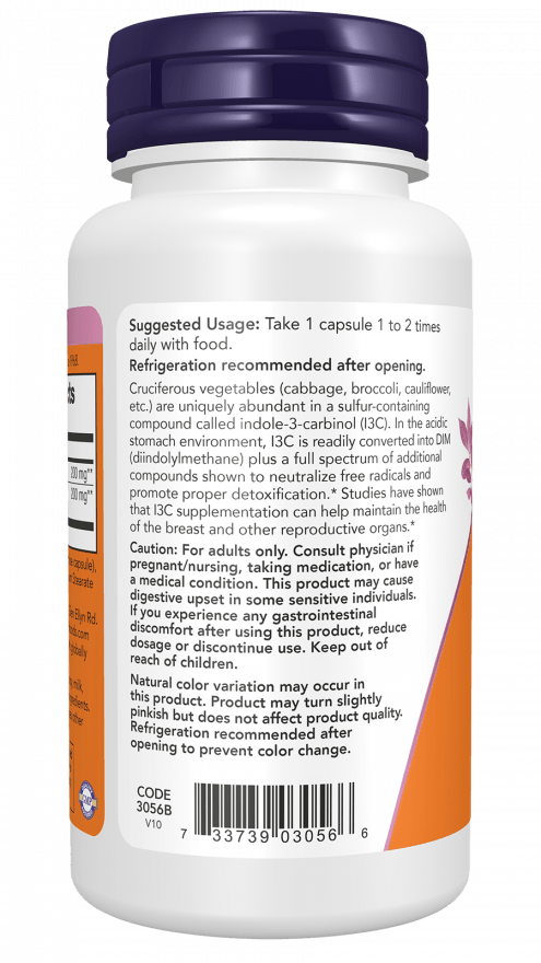 Indole-3-Carbinol 200mg with Flax Seed Extract