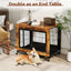 Chenil industriel marron rustique avec portes verrouillables