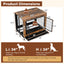 Chenil industriel marron rustique avec portes verrouillables