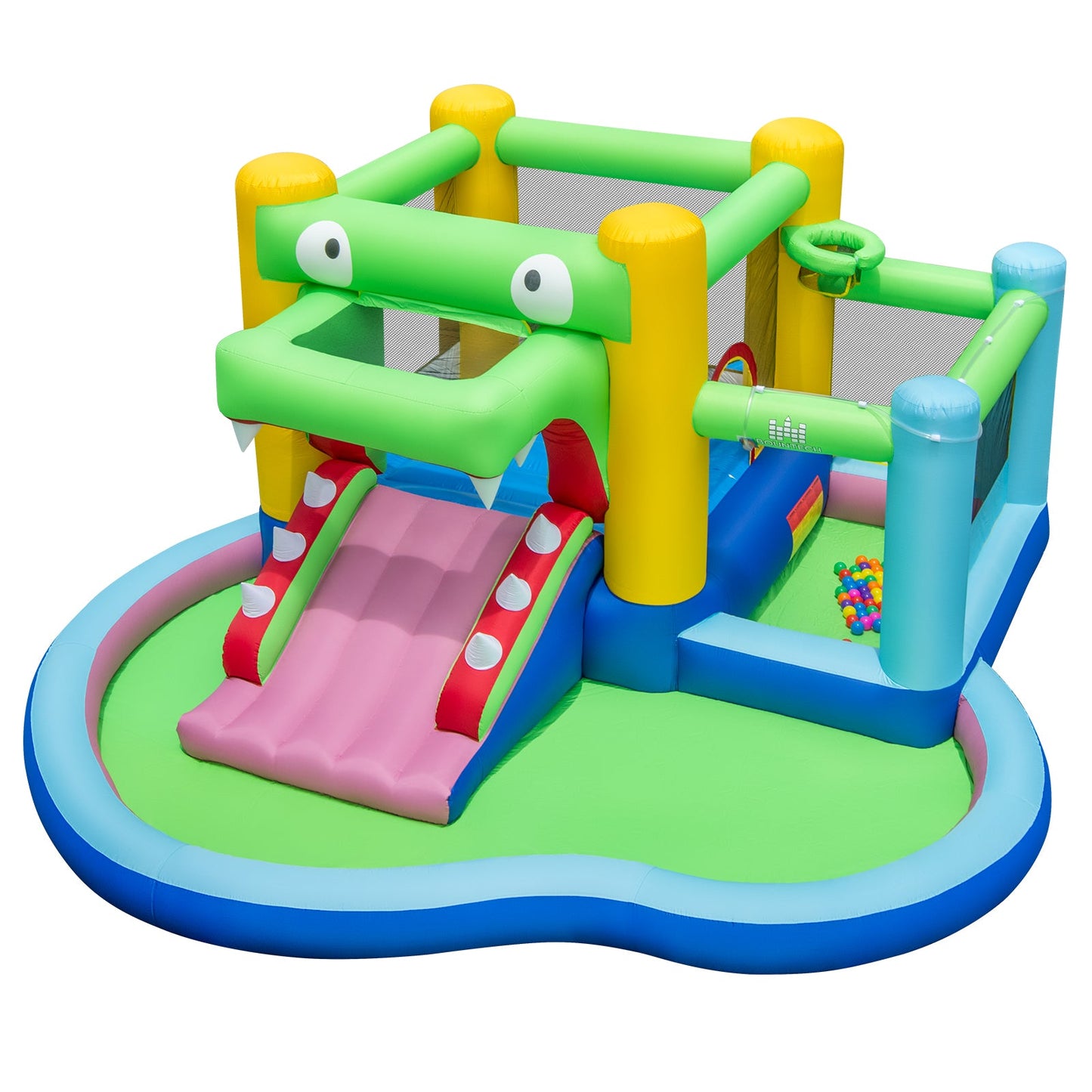 Castillo Inflable Premium con Tobogán y Piscina de Splash