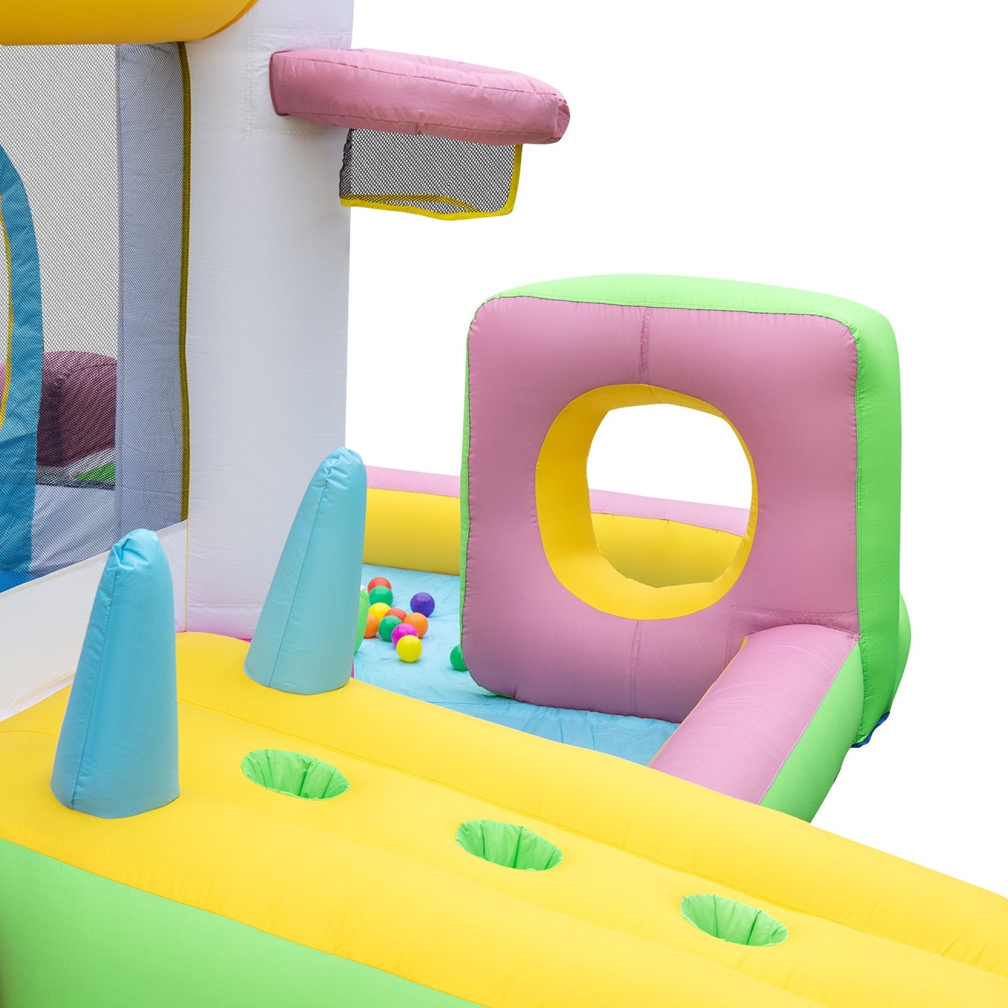 Inflatable Bounce House with Obstacle Course & Ball Pit