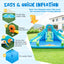 Inflatable Water Slide with Dual Slides and Splash Pool