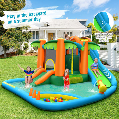 Parque Acuático Inflable Premium con Pasamanos Mejorados