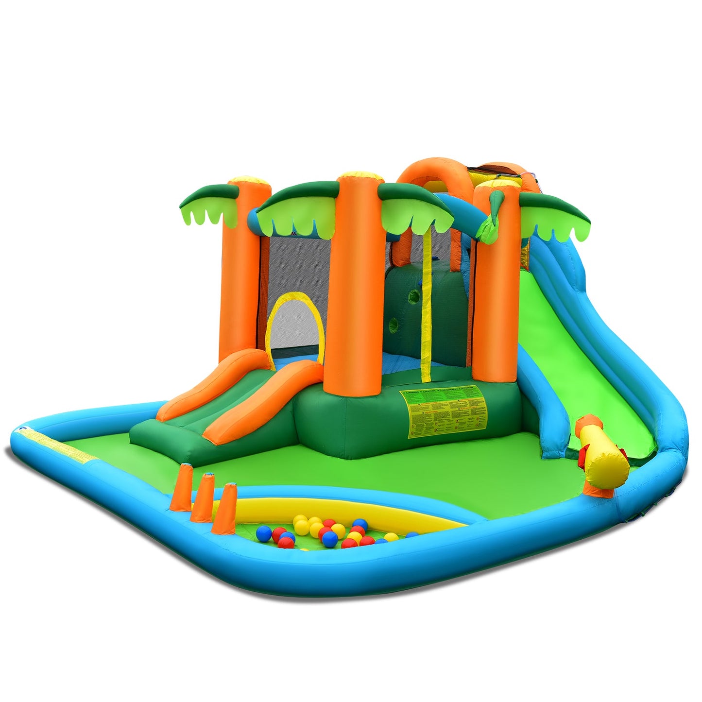 Parque Acuático Inflable Premium con Pasamanos Mejorados