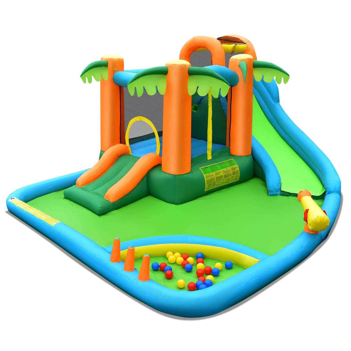 Parque Acuático Inflable Premium con Pasamanos Mejorados