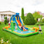 Inflatable Water Slide with Splash Pool and Climbing Wall