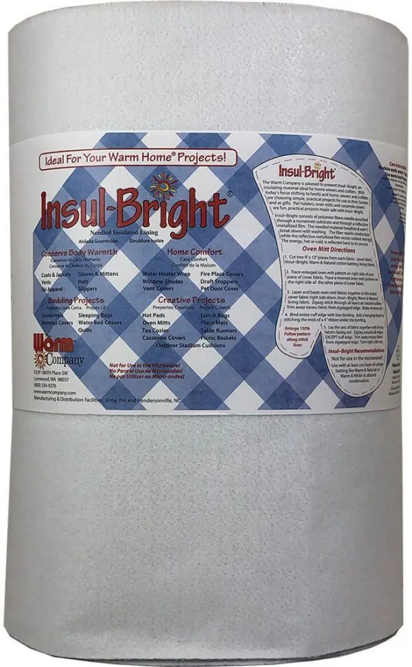 Insul-Bright 22" x 20 YD Batting - Aislamiento Térmico Premium Resistente al Calor