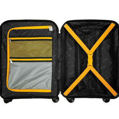 Premium 24-Inch Black Hardcase Spinner Luggage with TSA Lock - Korvel