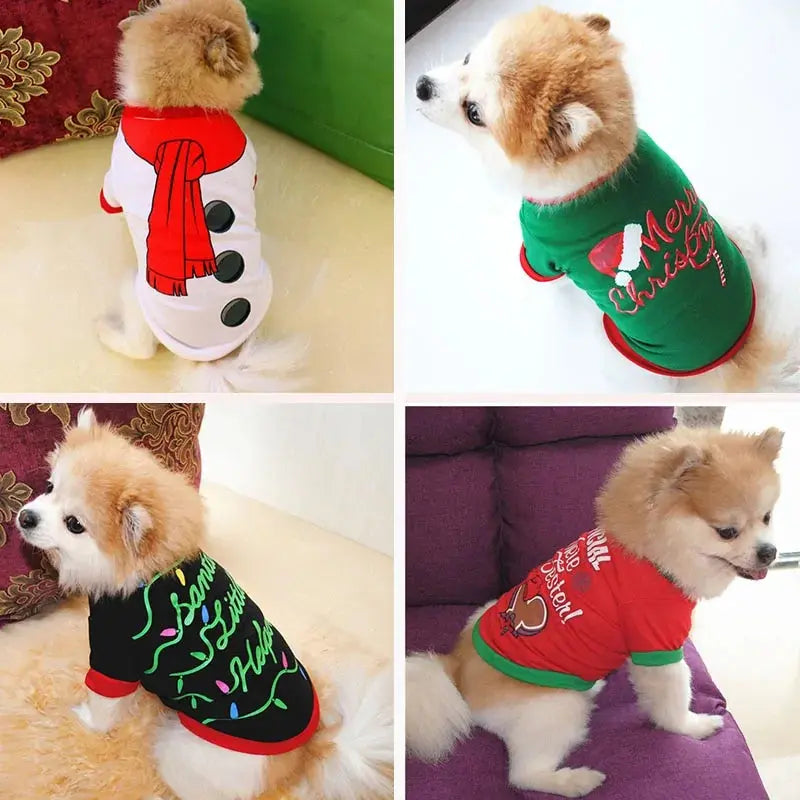 Camisa Navideña Festiva para Perros para Alegría de Vacaciones