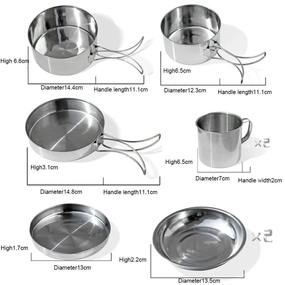 Ensemble de Cuisine en Acier Inoxydable Premium