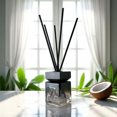 Tranquil Oasis Crystal-Infused Reed Oil Diffuser, 100ml - Korvel