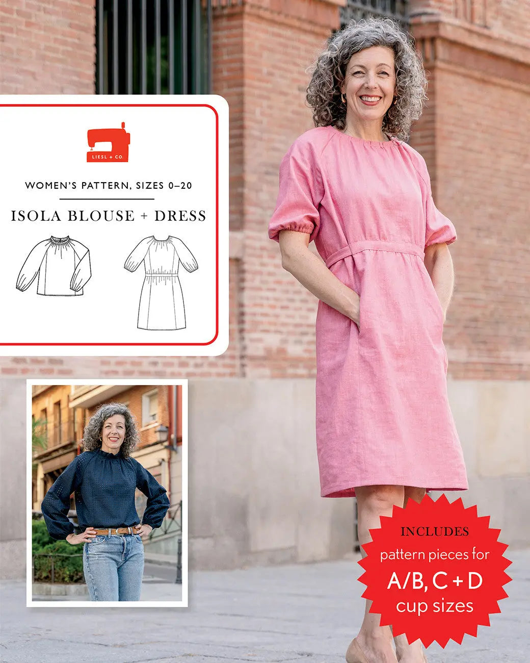 Isola Blouse & Dress - Elegant Sewing Pattern