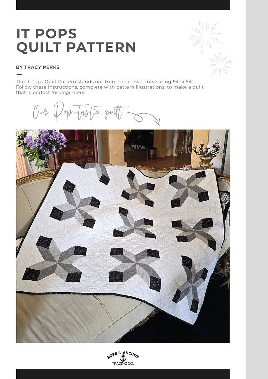 It Pops Quilt Pattern - Perfect for Beginners
