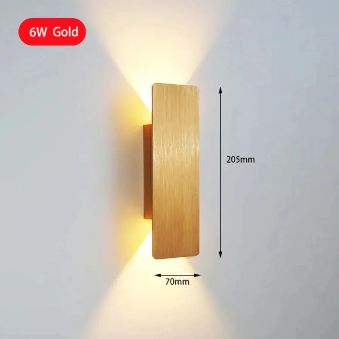 Modern 6W LED Indoor Wall Lamp for Bedroom & Living Room