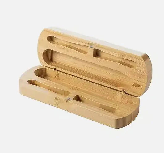 Cepillo de dientes eléctrico recargable por USB de bambú