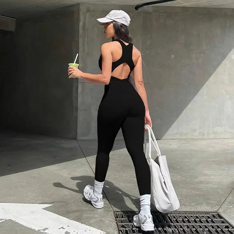 Mono de Yoga Sin Mangas para Mujer