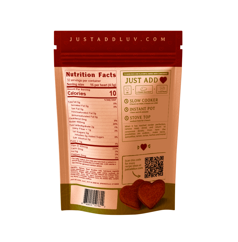 Birria Luv Bombs (2 per bag) Mild (Regular) with Rich Flavor - Korvel