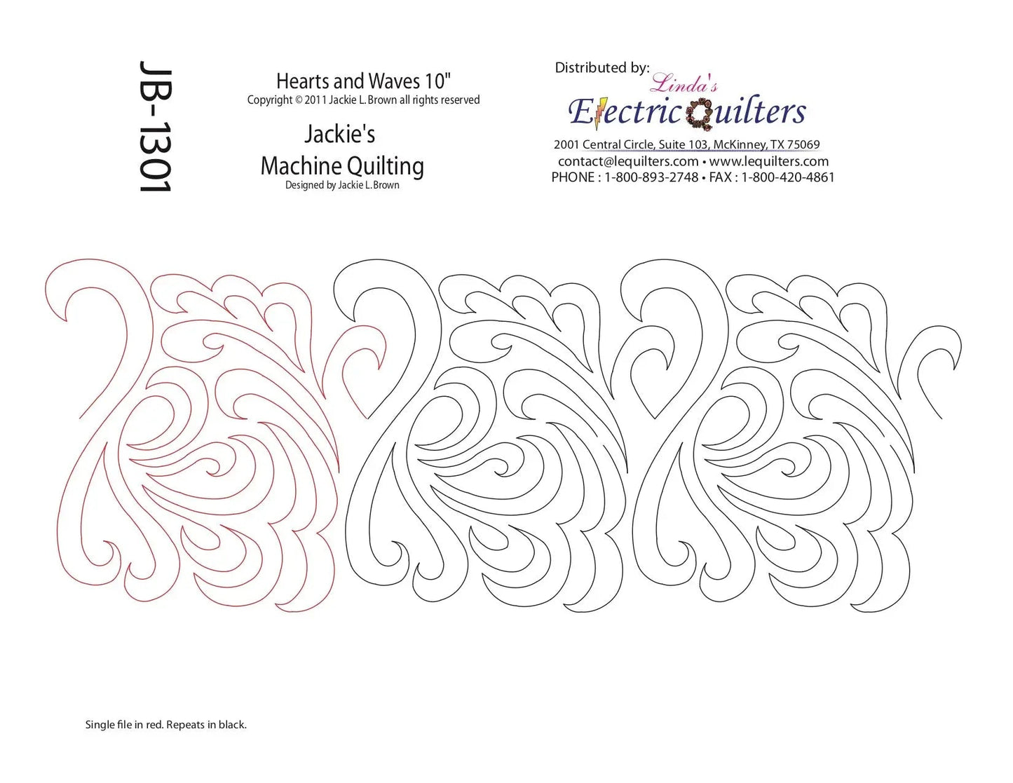 1301 Hearts And Waves Pantographe par Jackie Brown