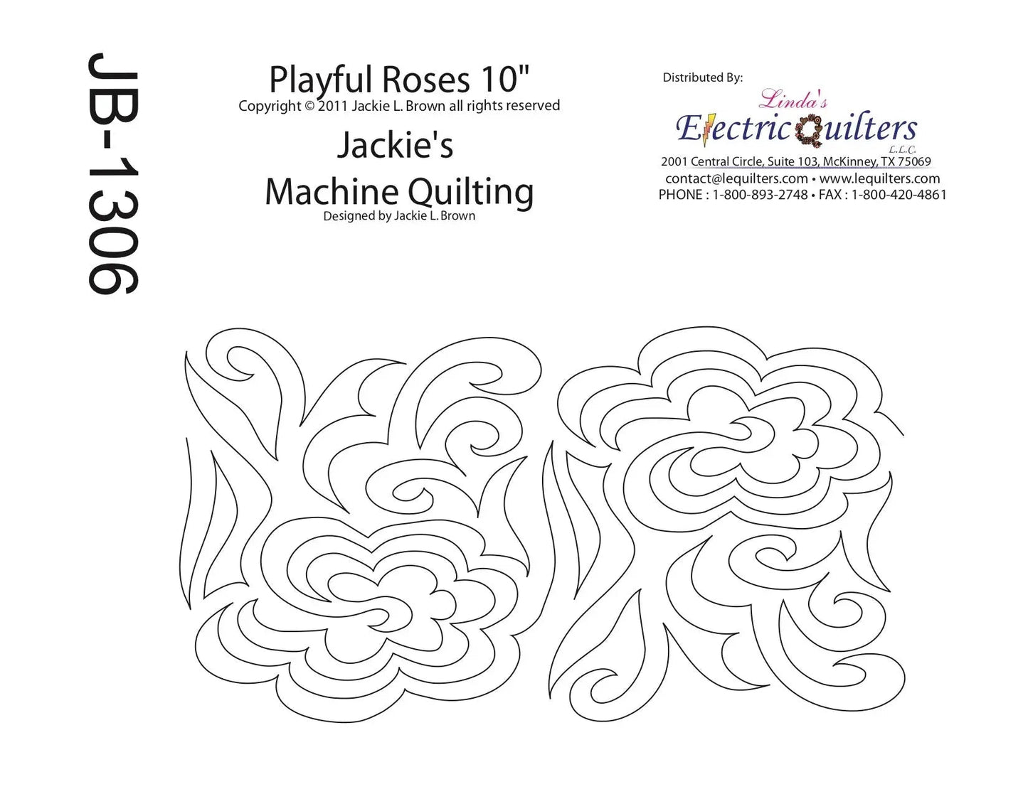 1306 Pantographe Roses Ludiques par Jackie Brown