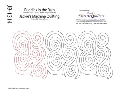 1314 Puddles In The Rain Pantographe par Jackie Brown