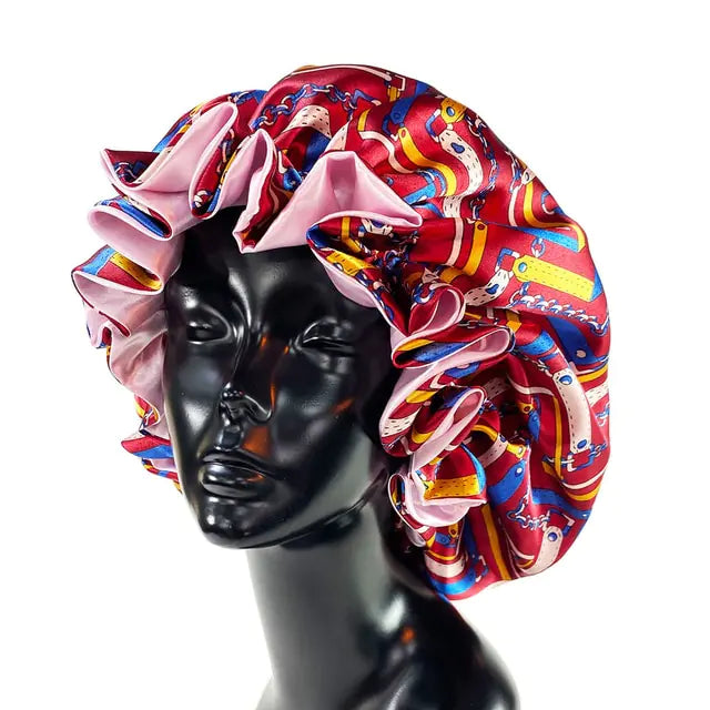 Bonnet de Nuit Satin pour Femmes pour la Protection des Cheveux