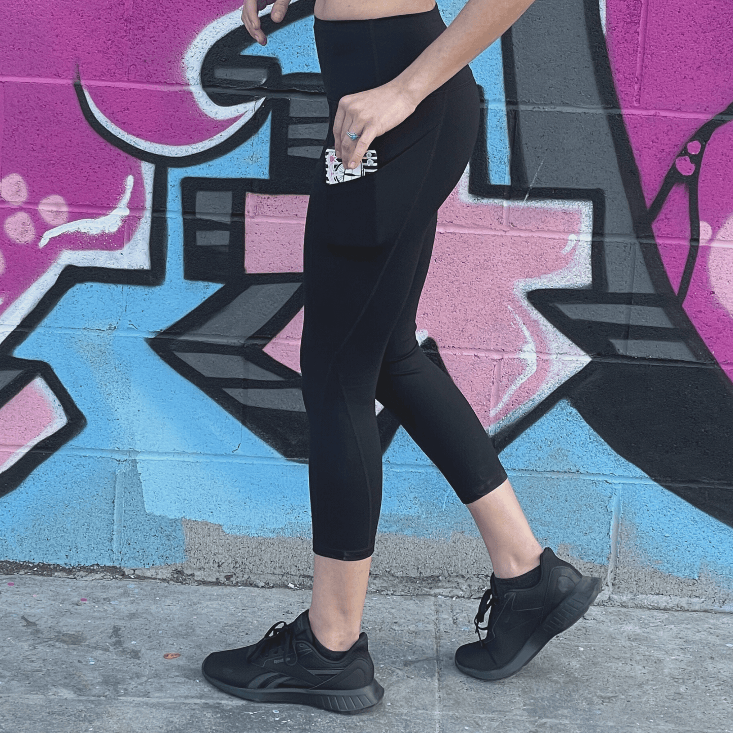 Seajoy High-Waisted Capri Leggings with Pockets