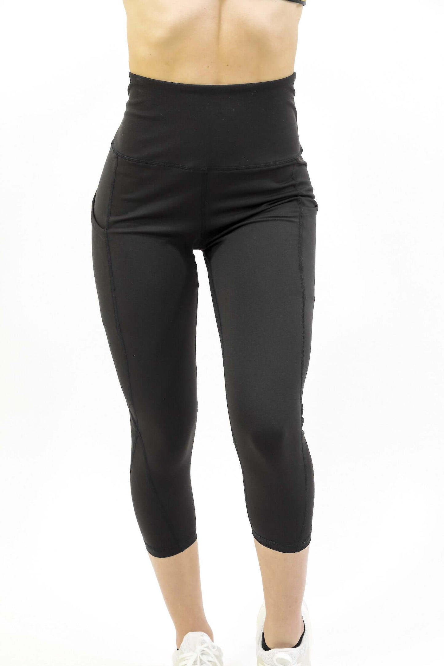Seajoy High-Waisted Capri Leggings with Pockets