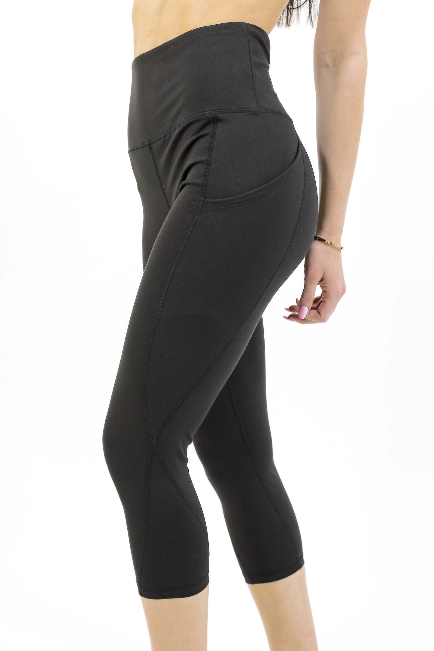 Seajoy High-Waisted Capri Leggings with Pockets