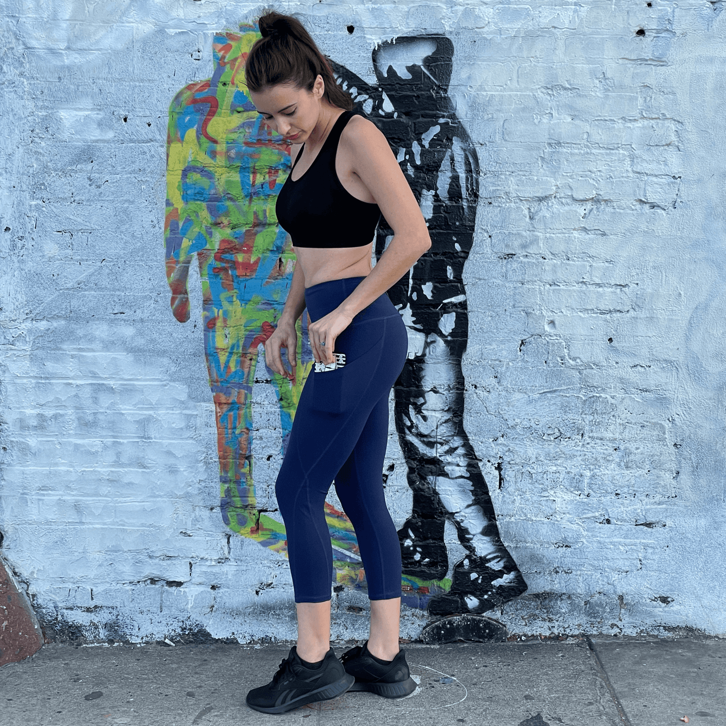 Seajoy High-Waisted Capri Leggings with Pockets