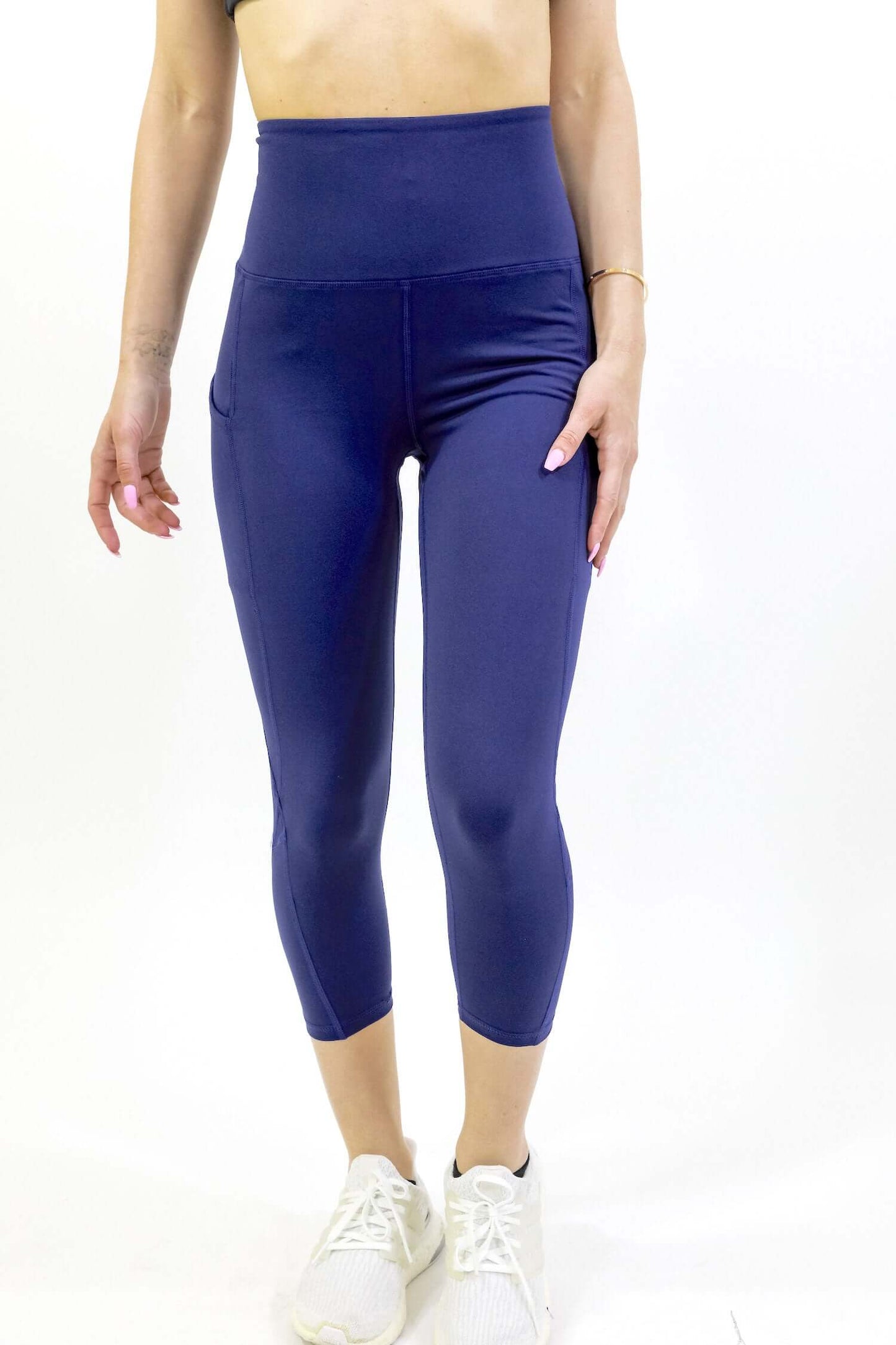 Seajoy High-Waisted Capri Leggings with Pockets