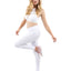 Savoy Active SleekFit Mesh Pocket Leggings - White