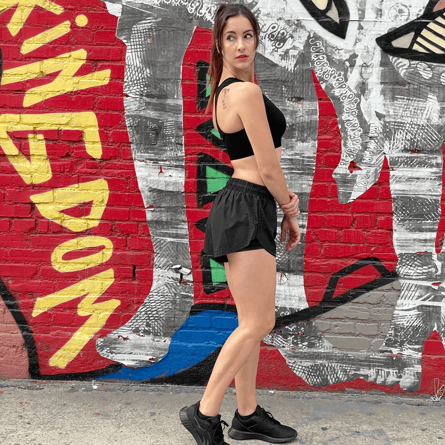 Arielle Athletic Shorts with Compression Support