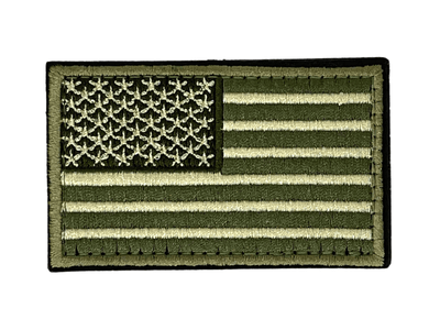 Tactical USA Flag Patch with Detachable Backing - Korvel