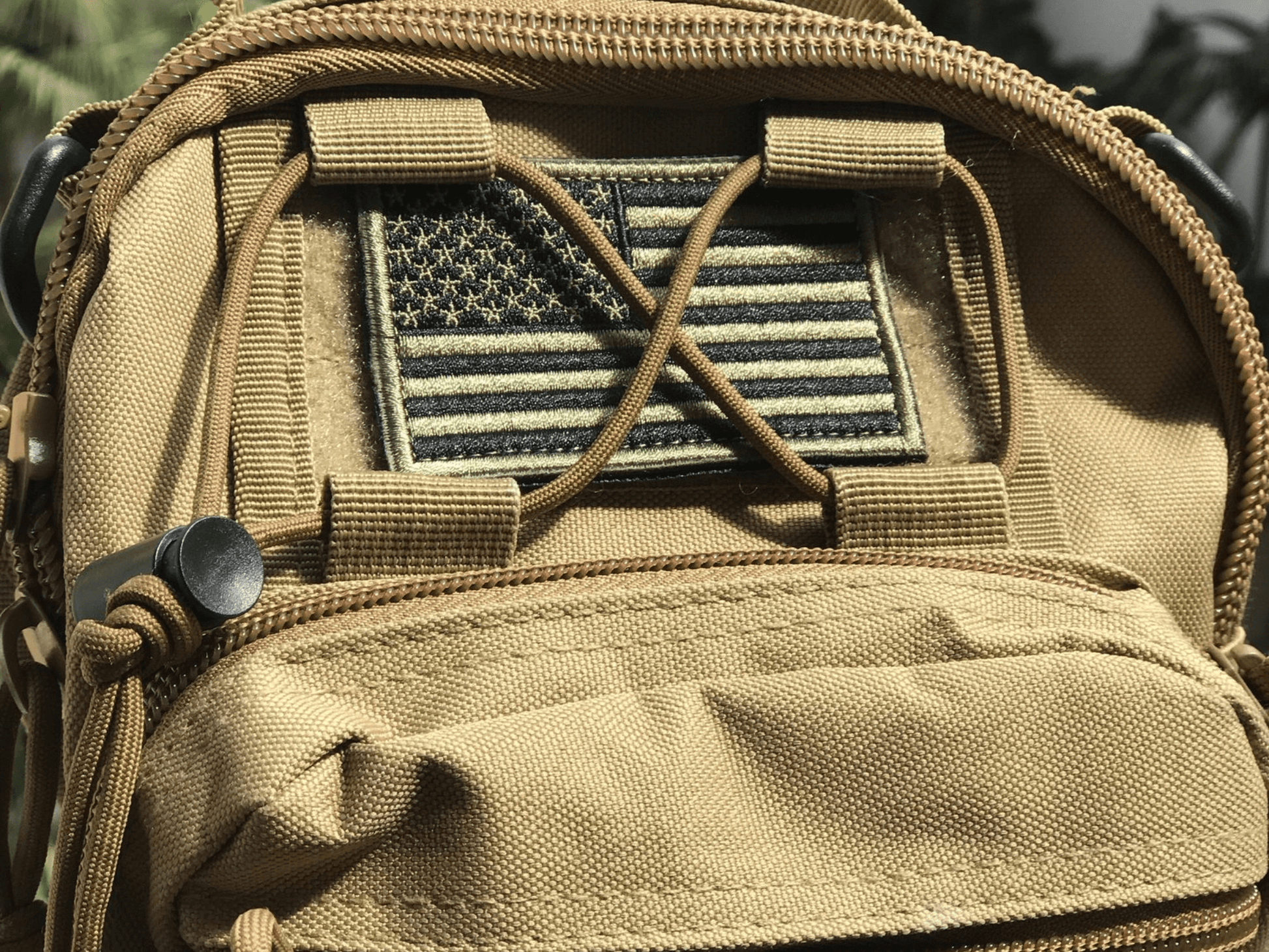 Tactical USA Flag Patch with Detachable Backing - Korvel