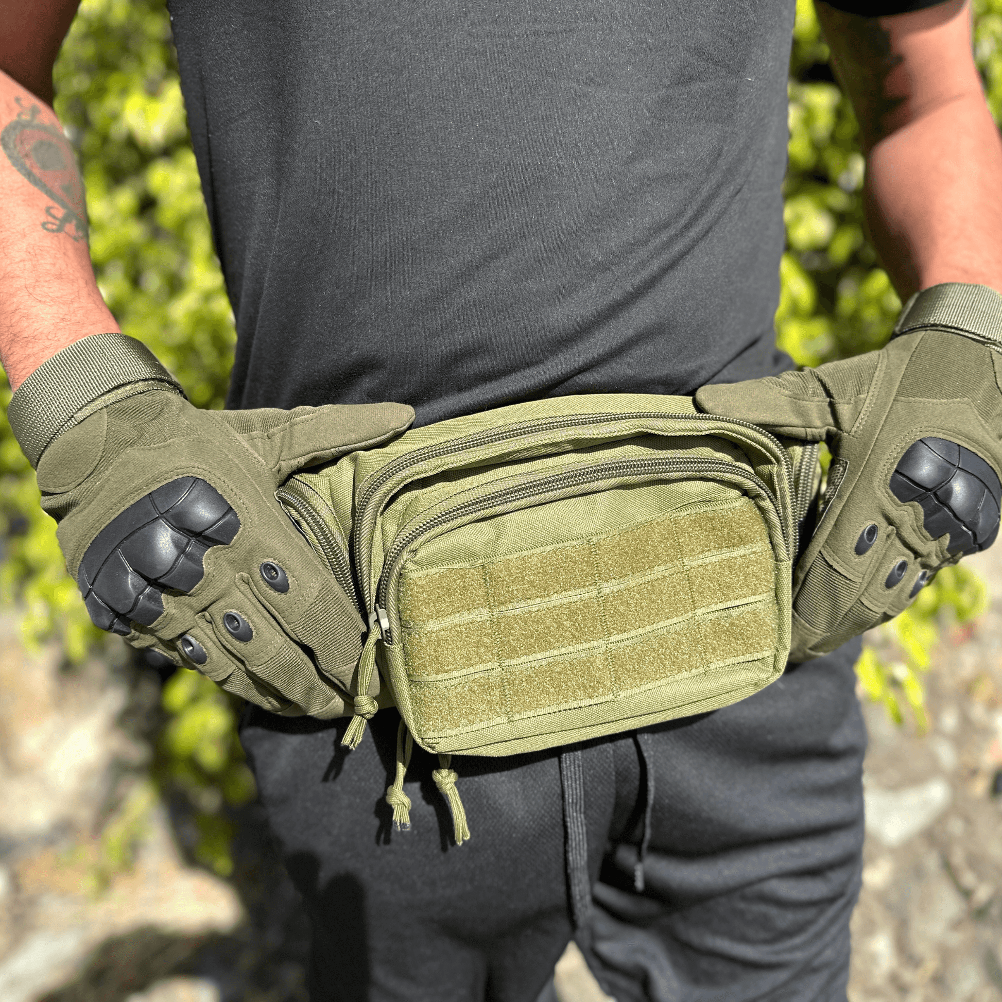 Tactical Military Airsoft Gloves for Outdoor Sports, Paintball, and Motorcycling with Touchscreen Fingertip Capability - Korvel
