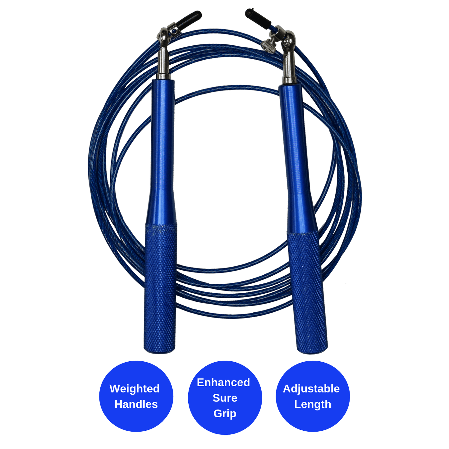 Premium Adjustable Weighted Jump Rope for Cardio Training