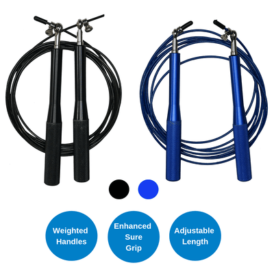 Premium Adjustable Weighted Jump Rope for Cardio Training
