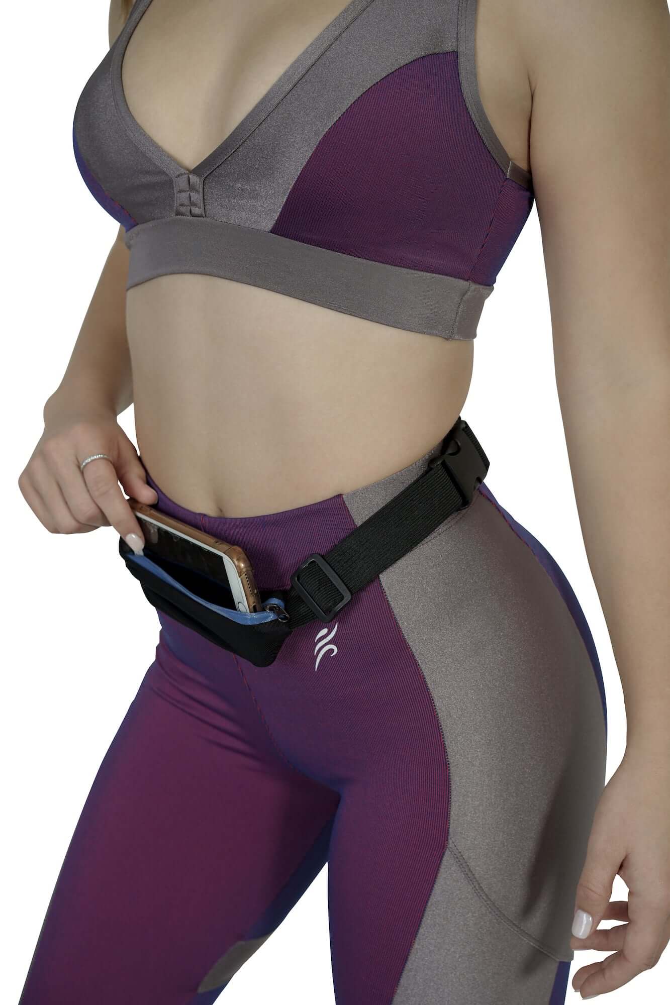 Ceinture de course à deux poches Stride et sac banane de voyage