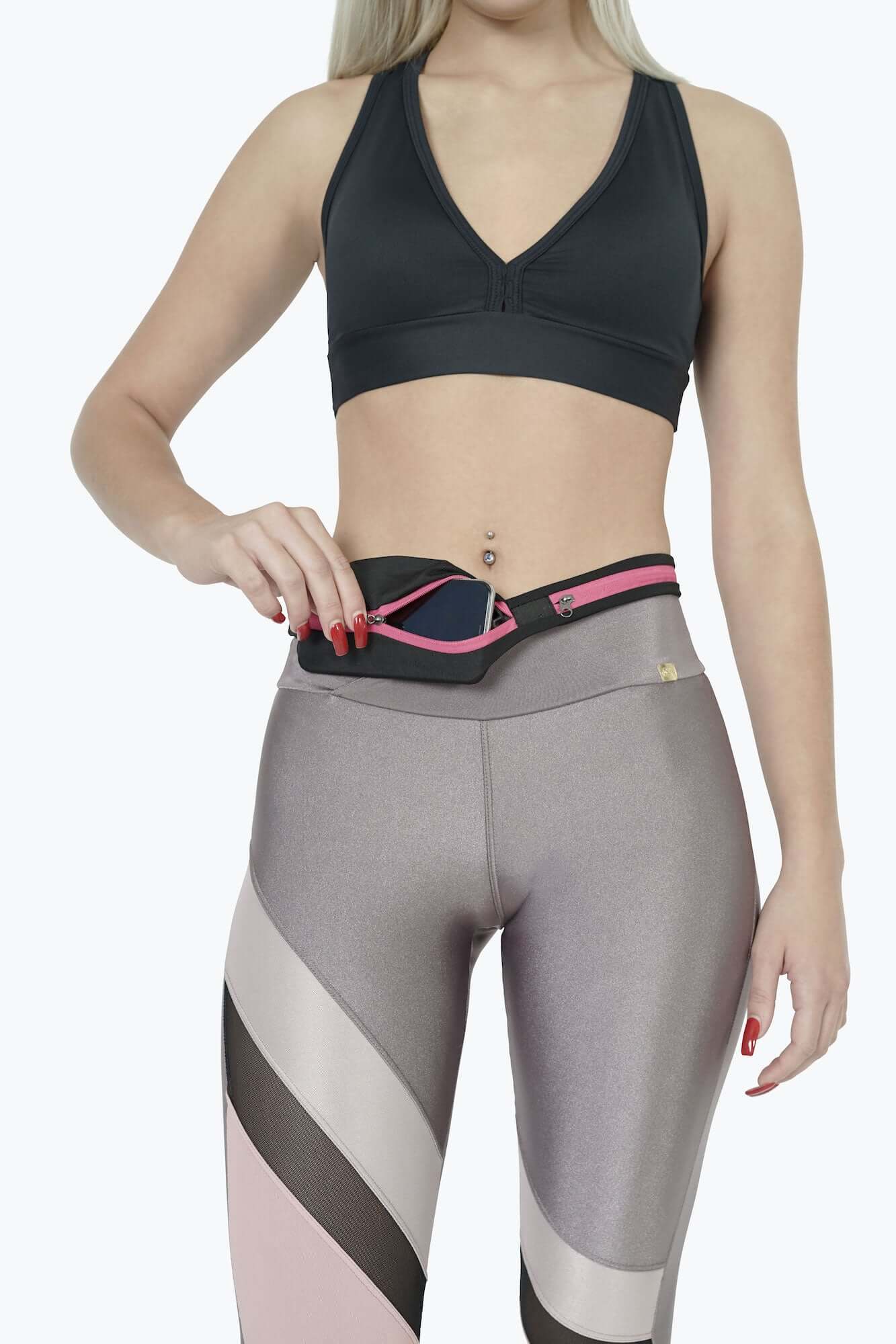 Ceinture de course à deux poches Stride et sac banane de voyage