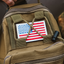 Tactical USA Flag Patch with Detachable Backing - Korvel