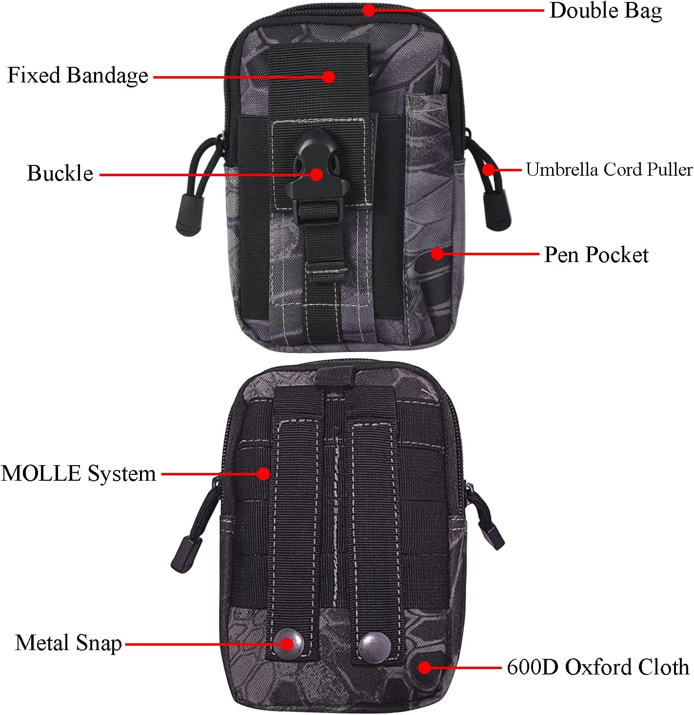 Tactical MOLLE Waist Bag for Outdoor Adventures