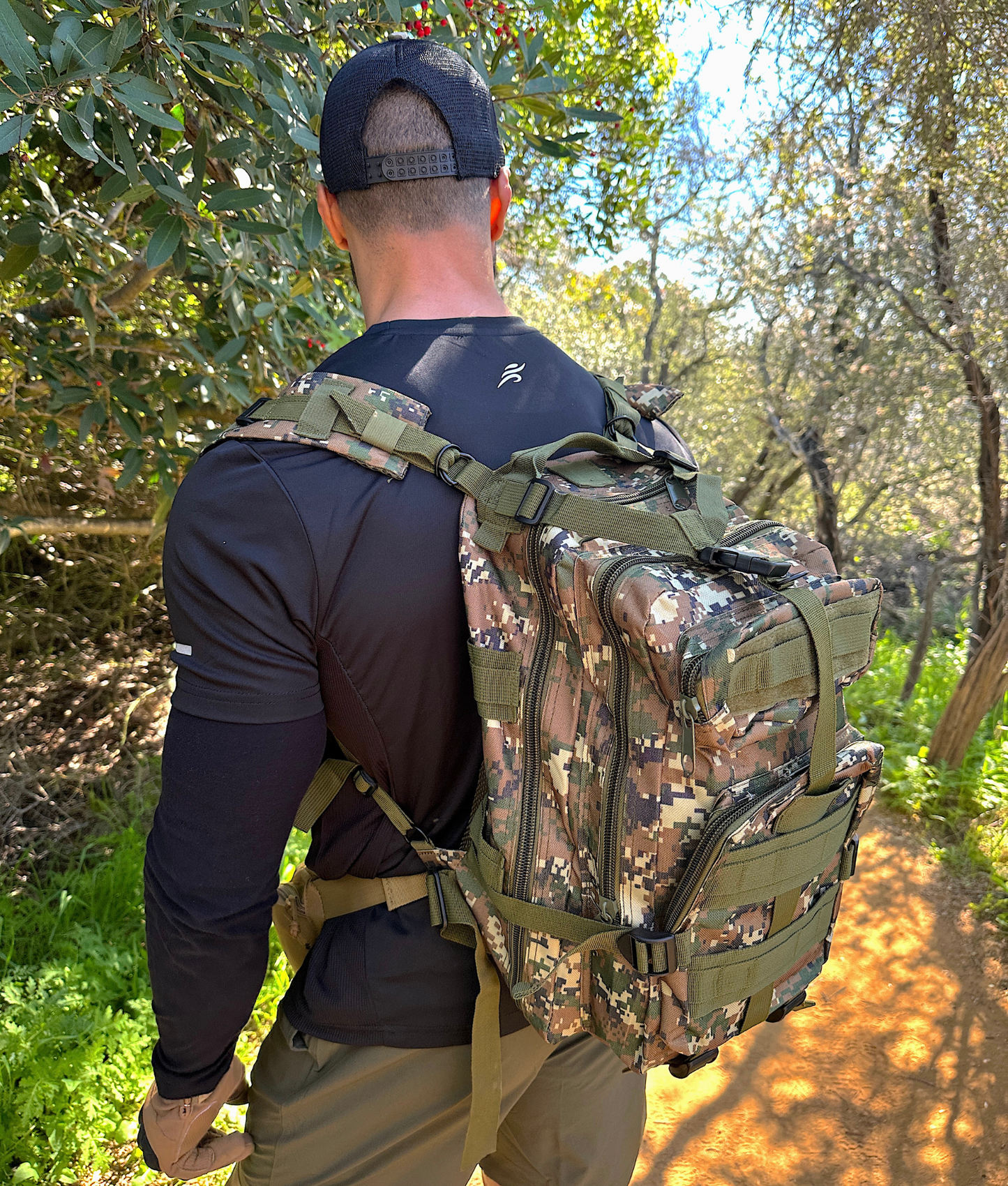 Tactical 25L MOLLE Backpack for Outdoor Adventures