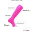 Chaussettes Tubulaires TCK Prosport - Performance Athlétique en Rose Fluo